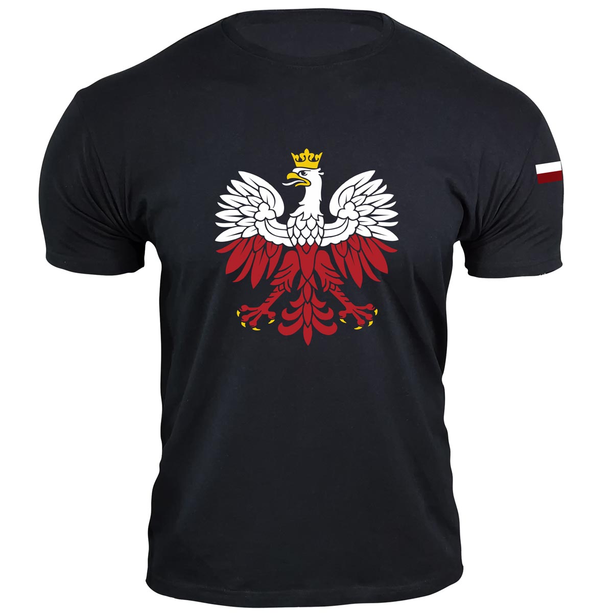 Koszulka z orłem polski w kolorze biało czerwonym męska koszulka czarna koszulka patriotyczna